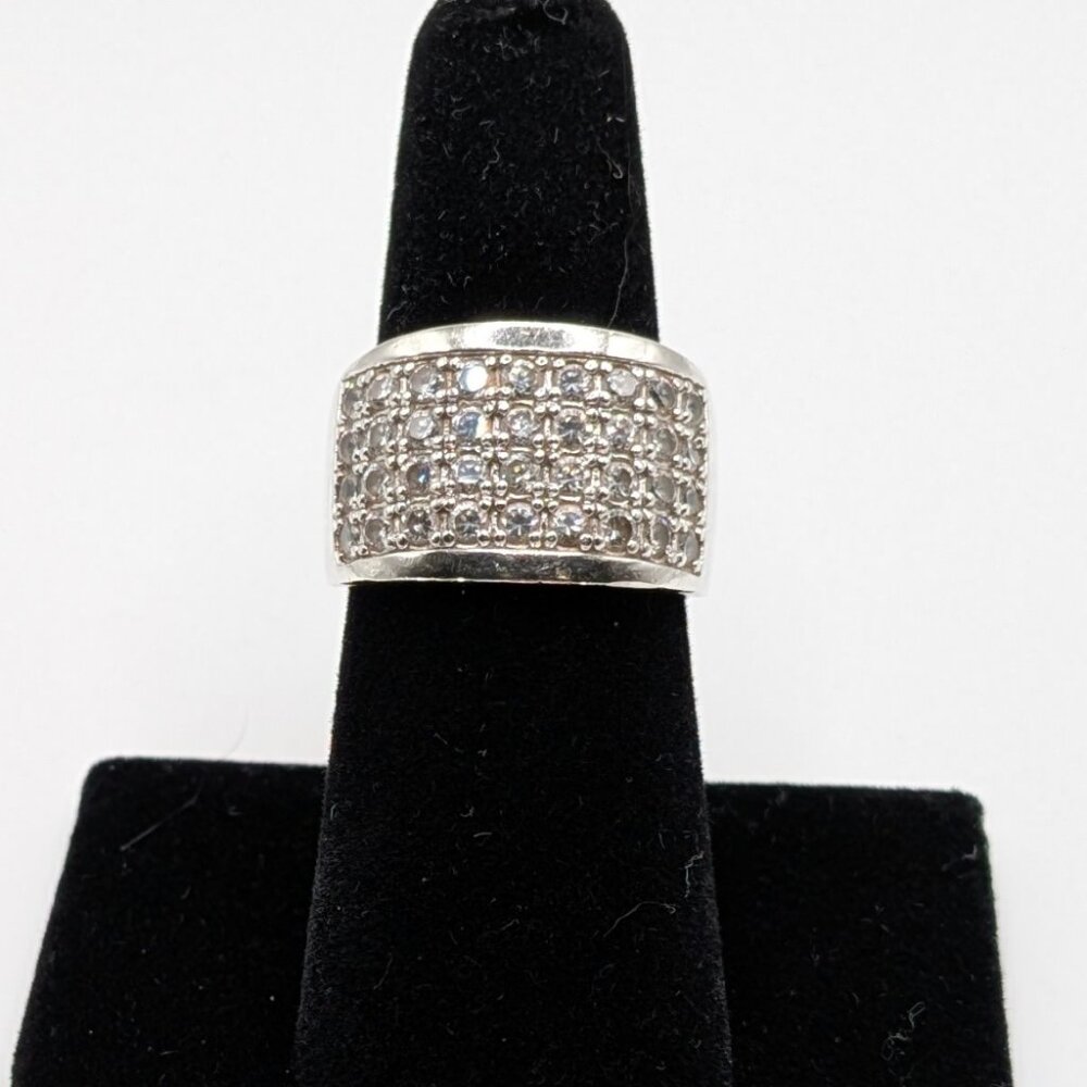 Silpada Sterling Silver and CZ ring, Size 7 (R1405)